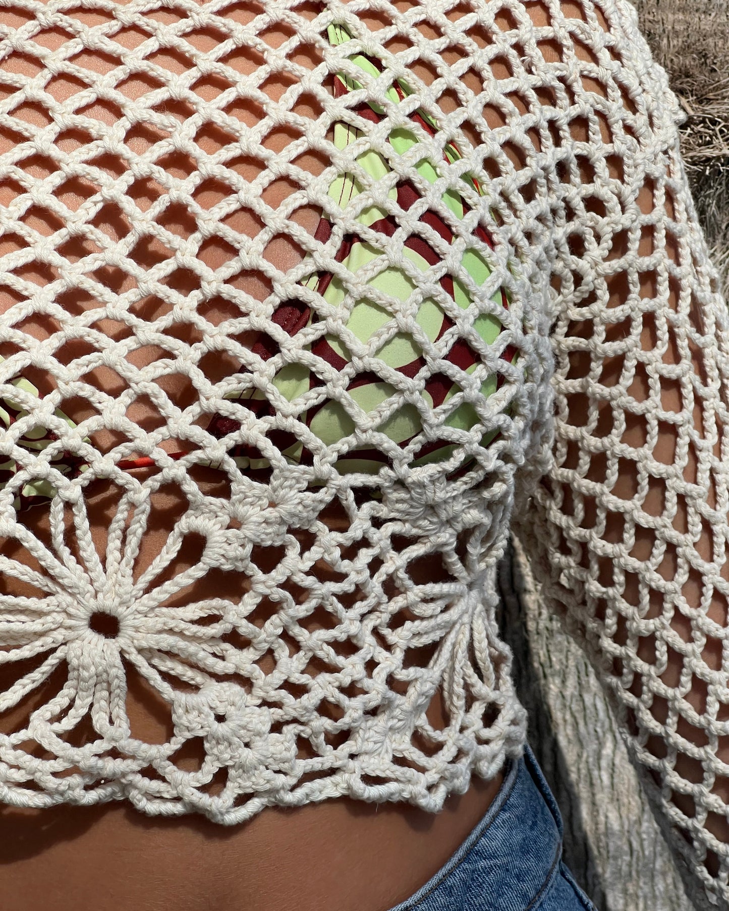 PDF — Flower Long Sleeve Mesh Top — Digital Pattern