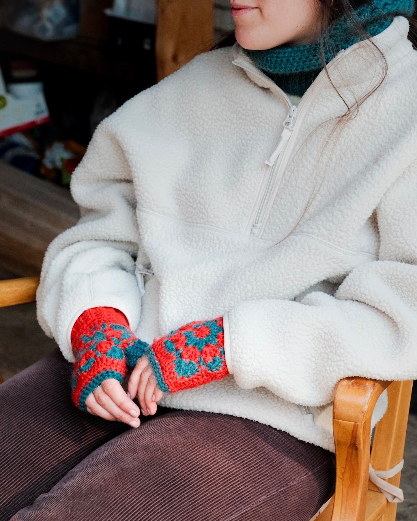 PDF — Cozy Flower Mitts — Digital Pattern