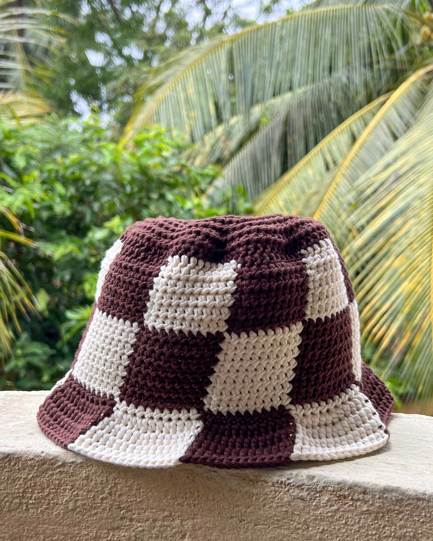 PDF — Checkered Bucket Hat — Digital Pattern