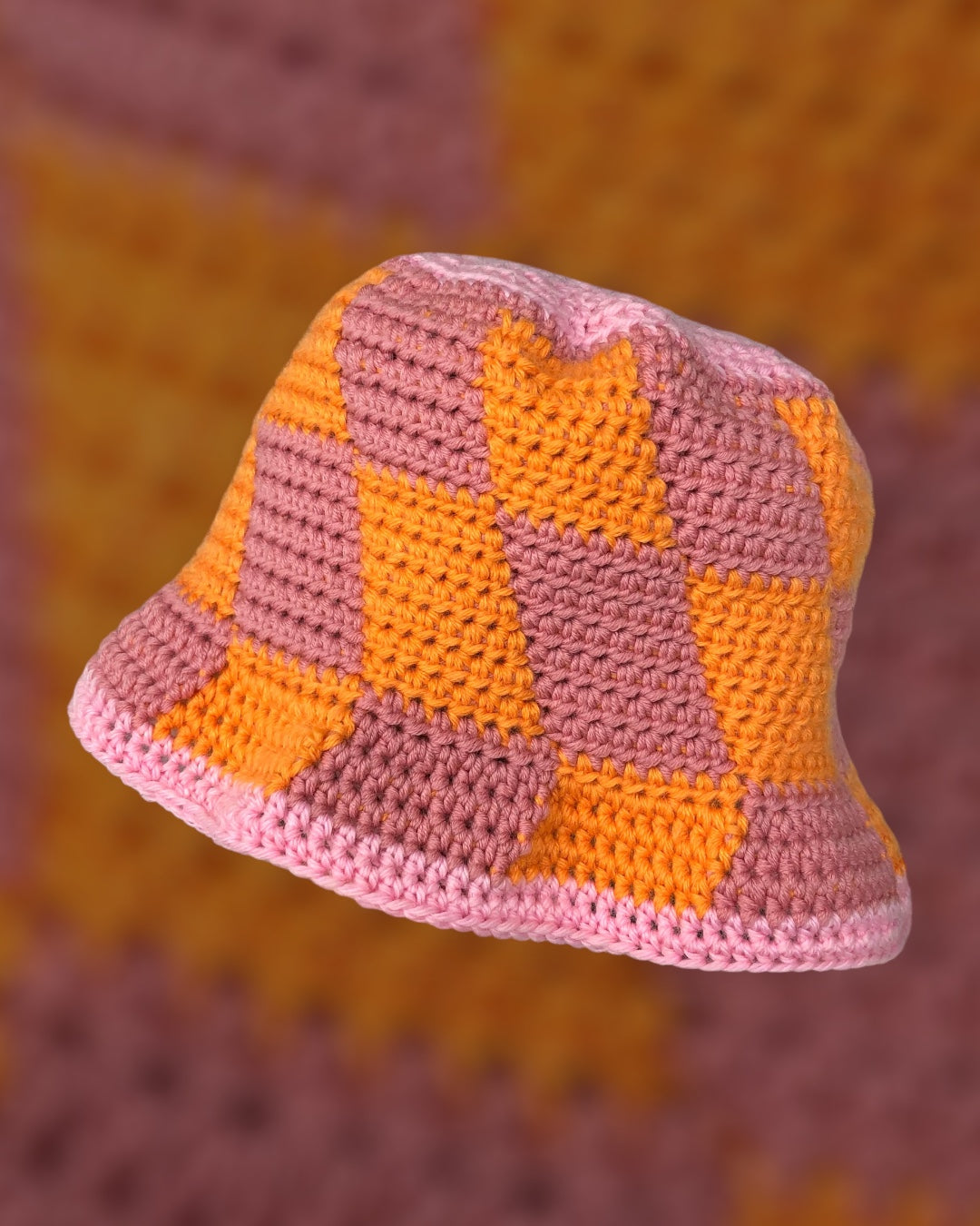 PDF — Checkered Bucket Hat — Digital Pattern