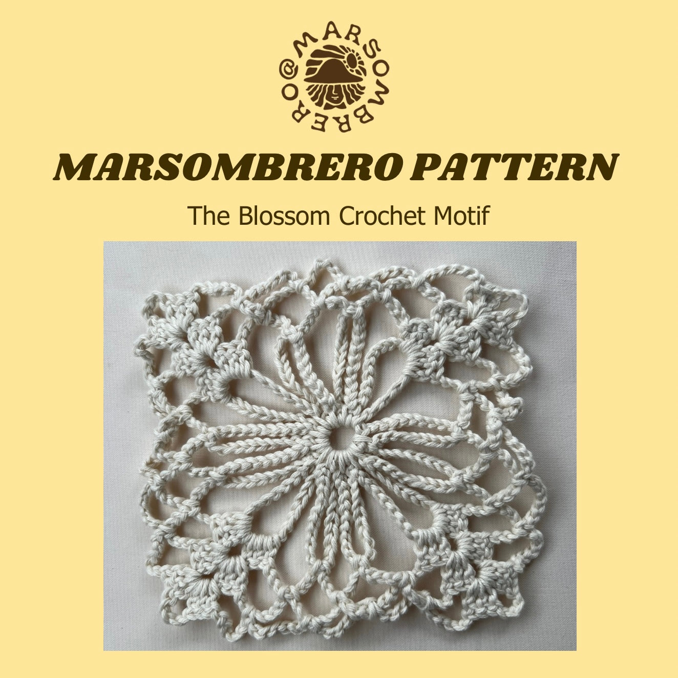 Blossom Crochet Motif - Free Pattern