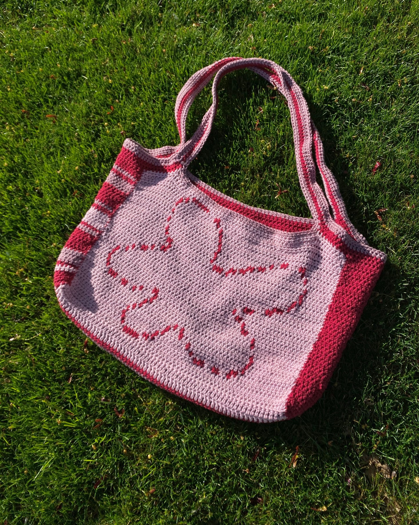 Bloom Bag Crochet Pattern — Flower Tote Bag & Beach Bag (Pixel Art Design) — Strong Beginner Pattern