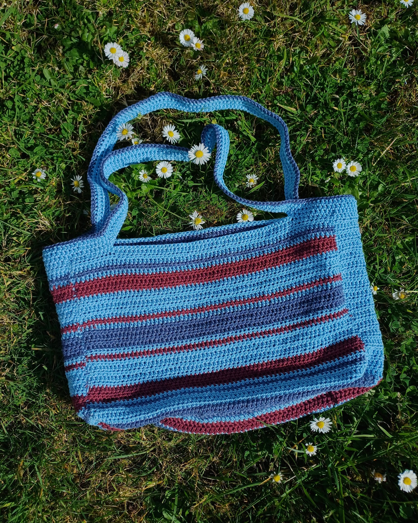 Bloom Bag Crochet Pattern — Flower Tote Bag & Beach Bag (Pixel Art Design) — Strong Beginner Pattern