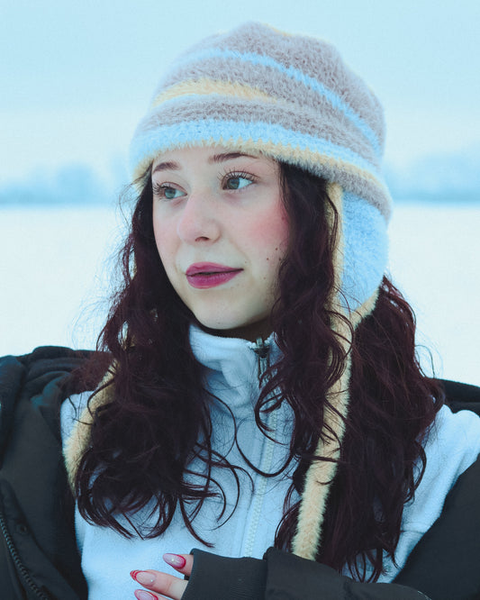 FLUFFY CHULLO - Bleu, jaune, brun