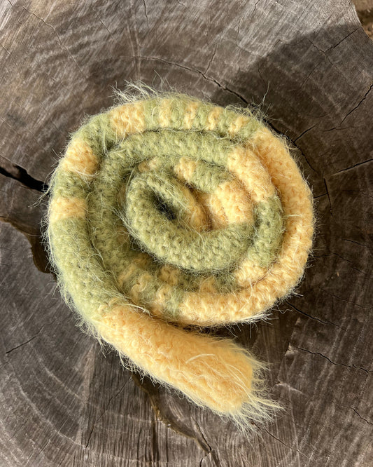 FLUFFY SCARF - Jaune et vert