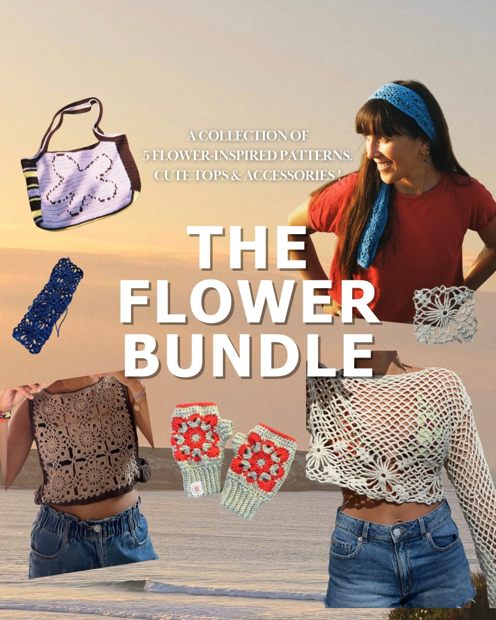 The Flower Bundle — 5 Crochet Patterns