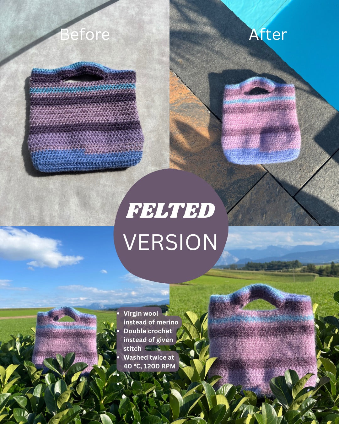 PDF — Button Up Handbag — Digital Pattern